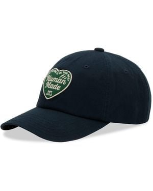 Human Made Heart Patch Twill 6 Panel Cap - Blue