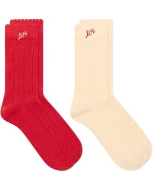 Damson Madder 2-Pack Socks - Red
