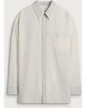 Maison Margiela Mm6 Plain Long-Sleeved Shirt - White