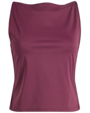 GOOD AMERICAN Weightless Scuba Sleeveless Tank - Purple