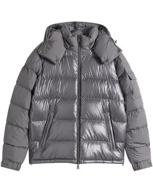 Moncler Maya Mixed Materials Padded Jacket - Grey