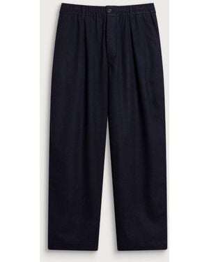 Universal Works Dublin Wool Mix Oxford Pant - Blue