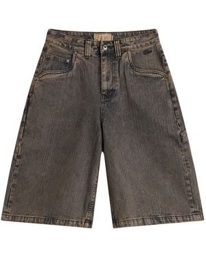Dime Denim Shorts - Grey