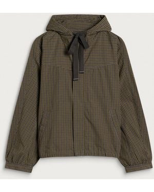 Damson Madder Blake Hooded Top - Green