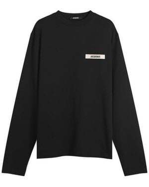 Jacquemus T-Shirt With Logo - Black