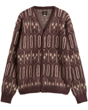 Needles Mohair Cardigan - Brown