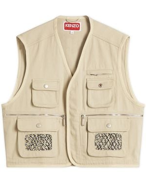KENZO Workwear Gilet - Natural