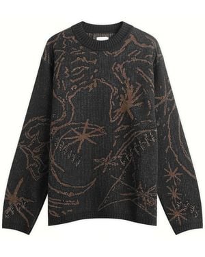 ROA Ryli Cotton Knit Crewneck - Black