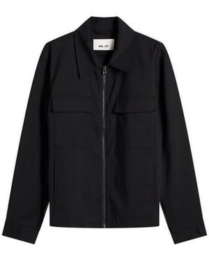 NN07 Alban Zip Jacket - Blue