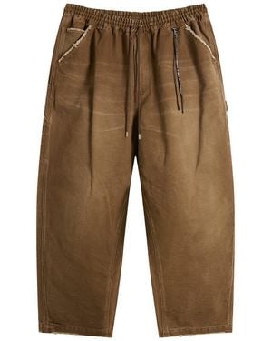 MASTERMIND WORLD Wide Fit Duck Painter Pants - Brown
