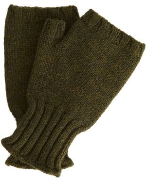 MHL by Margaret Howell Chunky Fingerless Gloves - Green