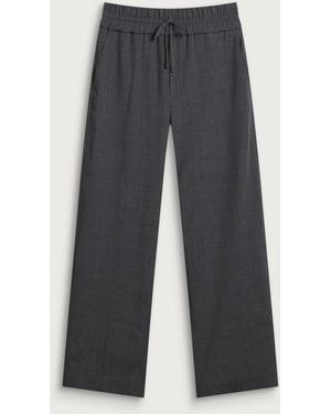 Ami Paris Wool Elasticated Pants - Blue