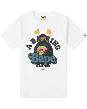 A Bathing Ape Bape & Baby Milo T-Shirt - White