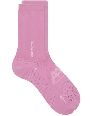 RoToTo Allrounder Tech-Mesh Crew Sock - Pink