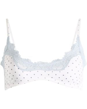 Skims Fits Everybody Lace Scoop Bralette - Blue