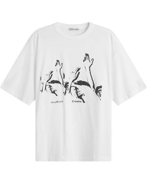 YMC Graphic Triple T-Shirt - White