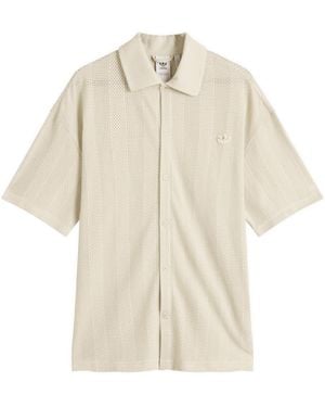 adidas Summer Knit Shooting Long-Sleeve Top - Natural