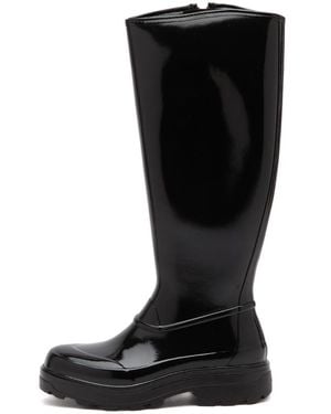 Kassl X Tretorn Tijntje Shiny Knee High Boot - Black