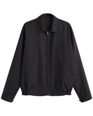 Kaptain Sunshine Shadow Stripe Blouson - Black