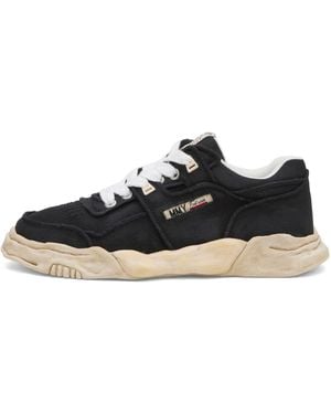 Maison Mihara Yasuhiro Parker Embroidery Vintage Low -Top - Black