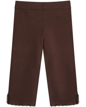 House Of Sunny Classic Capri Trousers - Brown