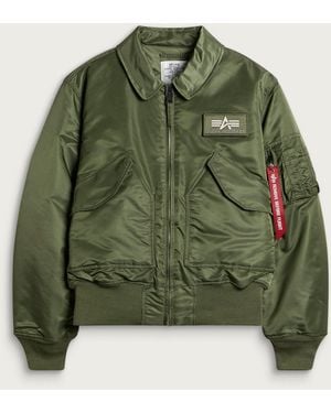 Alpha Industries Cwu-45 Heritage Bomber Jacket - Green