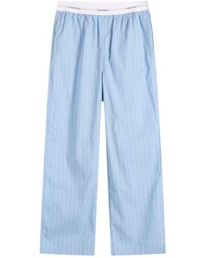 Calvin Klein Cotton Poplin Sleep Pant - Blue