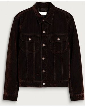 Jeanerica Alex Fine Cord Trucker Jacket - Black