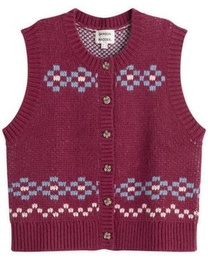 Damson Madder Sofie Vest - Red