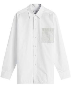 JW Anderson Contrast Patch Pocket Shirt - White