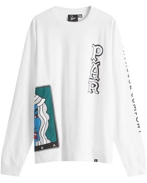 by Parra Your Face Long Sleeve T-Shirt - White