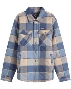 Patagonia Insulated Fjord Flannel Shirt - Blue