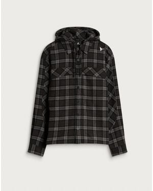 ROA Logger Wool Check Shirt - Black