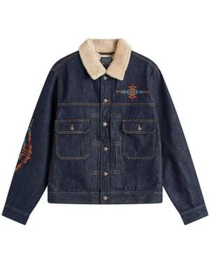 Pendleton Needlework Type Ii Denim Jacket - Blue