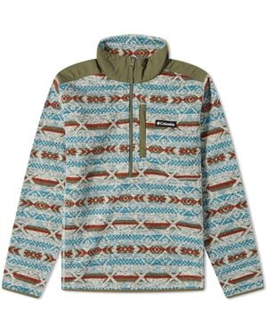 Columbia Jumper Weathertm Ii Printed Half Zip Fleece - Green