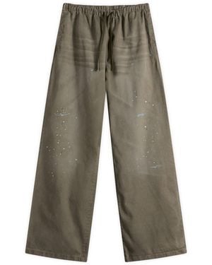 Acne Studios Plott Peached Light Cotton Twill Pants - Gray