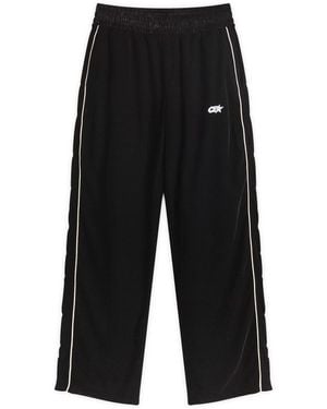 Cole Buxton Velour Track Trousers - Black