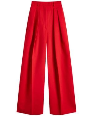 Sportmax Abadan Wide Leg Trouser - Red