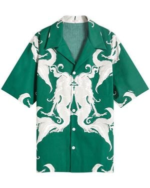 Valentino Silk Vacation Shirt - Green