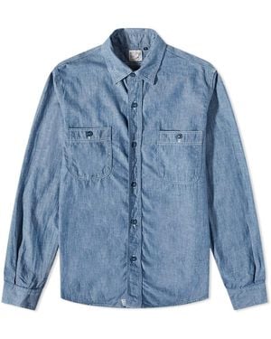 Orslow Work Shirt - Blue