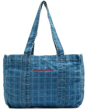 Damson Madder Denim Tote Bag - Blue