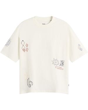 Wax London Milton Sun Doodle T-Shirt - White
