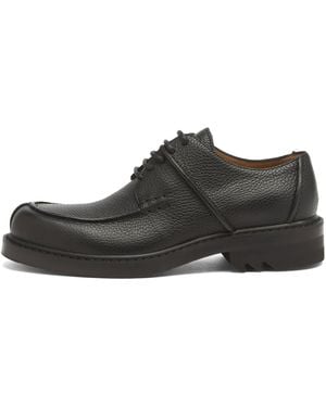 Dries Van Noten Leather Derby Shoes - Black