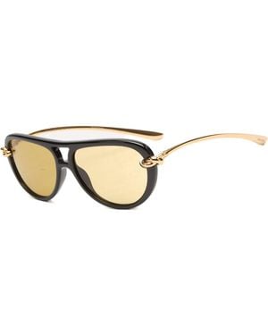 Bottega Veneta Bottega Veneta Bv1418S New Knot Sunglasses - Natural