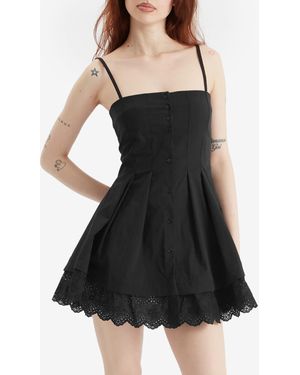 【PEACHY DEN】Romy Mini Dress ブラック Peachy Den Women's Romy Mini Dress in Onyx Peachy Den