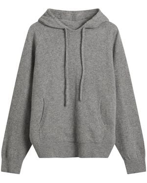 NOTHING WRITTEN Casta Knit Hoodie Jumper - Grey