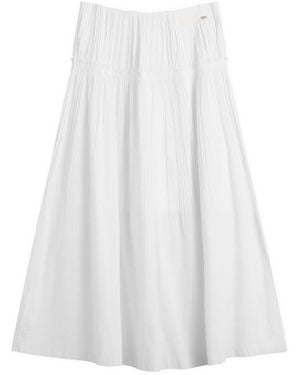 Kijun Pure Pleats Maxi Skirt - White