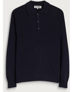 Pittari Knitted Polo - Blue