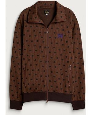 Needles Poly Jacquard Track Jacket - Brown