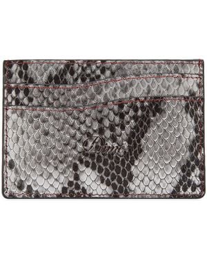 Dime Embossed Leather Cardholder - Metallic